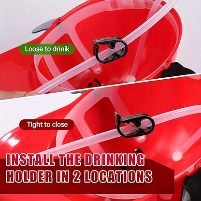 Adjustable Drink Helmet With Straw -