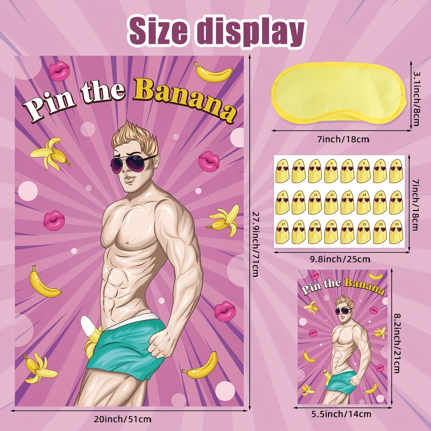 Pin the Banana Game: The Hunk Edition