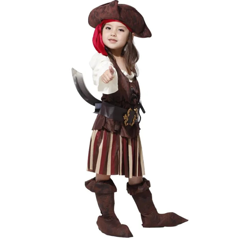 Girls Elis Pirate Captain Costume