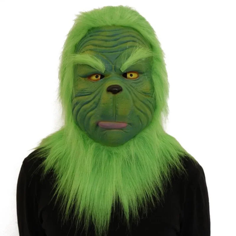 Grinch mask and gloves