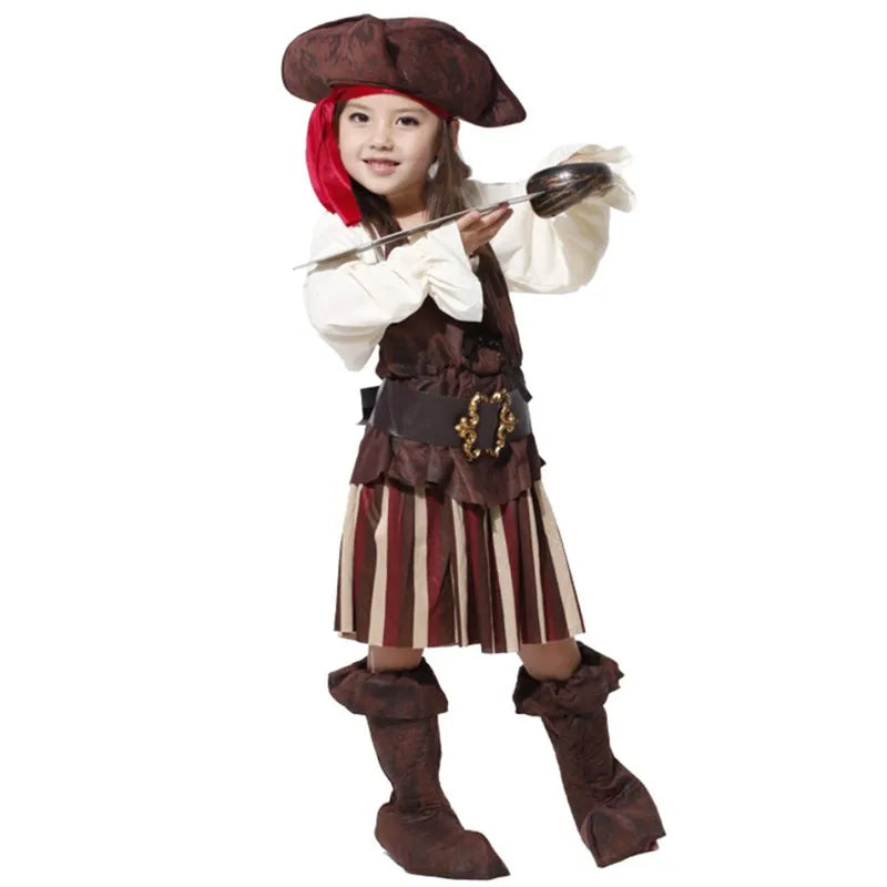 Girls Elis Pirate Captain Costume