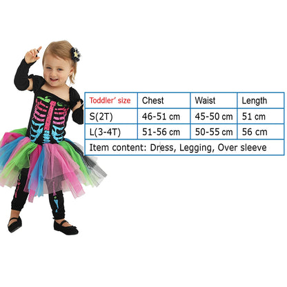 Funky Punky Bones Tutu Dress Halloween costume For Family