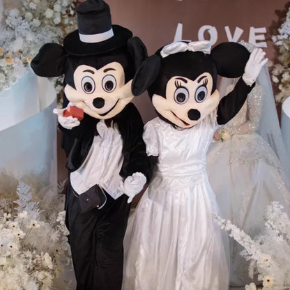 Disney Wedding Mickey Minnie Mascot Costume