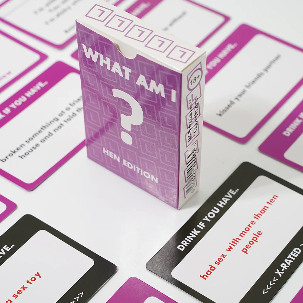 Hen Night Party Games - WHAT AM I ? / DRINK IF YOU HAVE Card Game