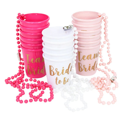 Team Bride Cups Bride To Be Plastic Shot Glasses