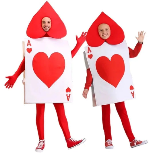 Red Hearts Card Costume