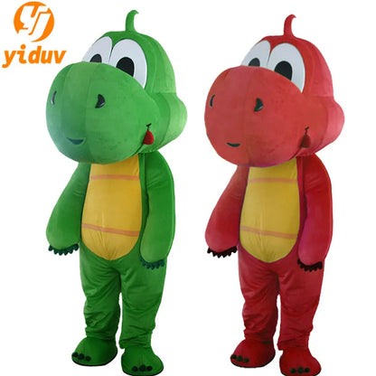 Green Dinosaur Mascot Costume