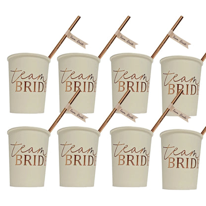 Rose Gold Team Bride Cup