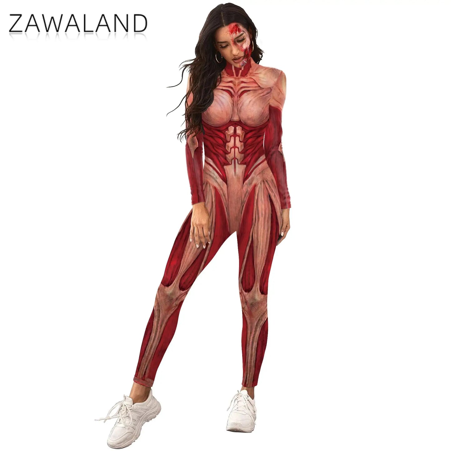 Body Muscle 3D Jumpsuits for Adults