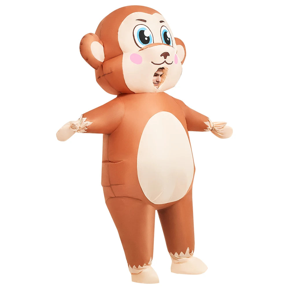 Brown Monkey Inflatable Costume