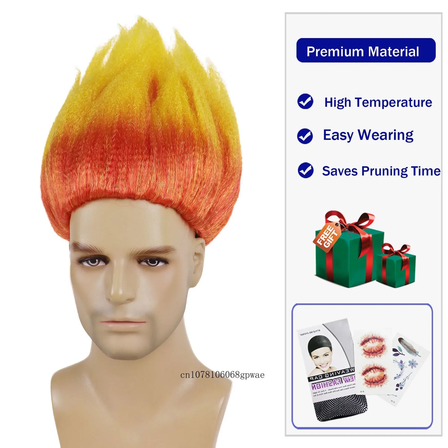 Anime Cosplay Anger Wig Disney