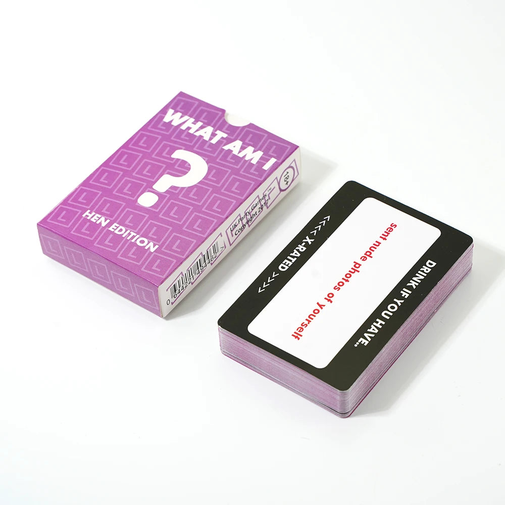 Hen Night Party Games - WHAT AM I ? / DRINK IF YOU HAVE Card Game