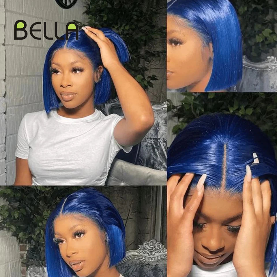 Bella Blue Bob Lace Wig