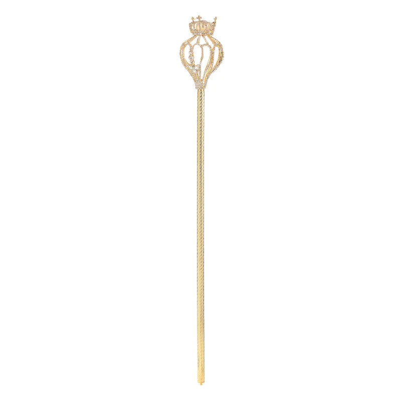 Cetro Pearl Cross Rhinestone Scepter