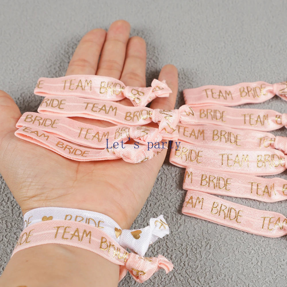 25Pcs/Set Team Bride Drinking Cups Wristbands Tattoo