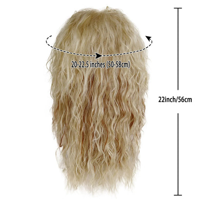 GNIMEGIL Synthetic 80s Punk Wig