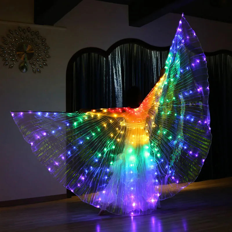 Colorful LED Dance Fairy Wings