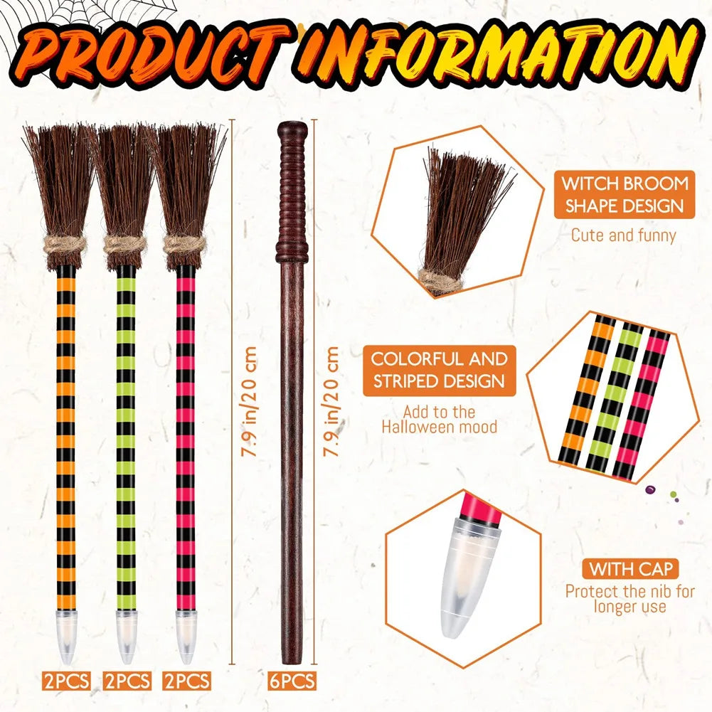 12x Wand Pencils Halloween