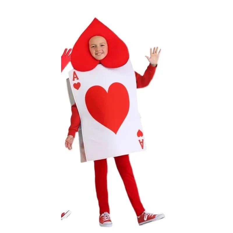 Red Hearts Card Costume