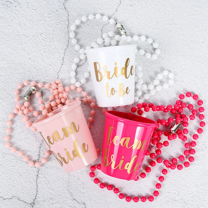 Team Bride Cups Bride To Be Plastic Shot Glasses