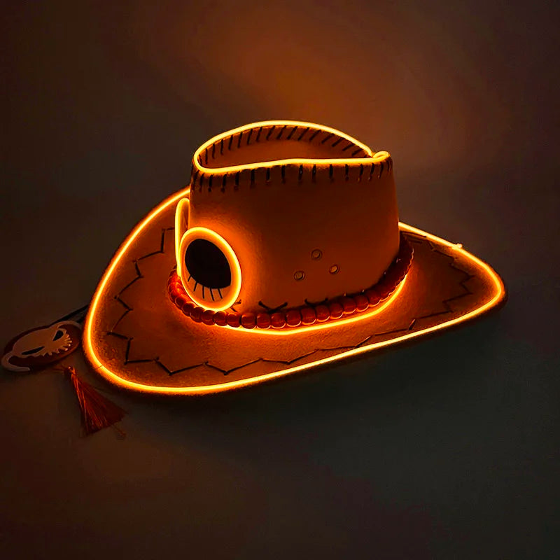 LED light up Cowboy Hat