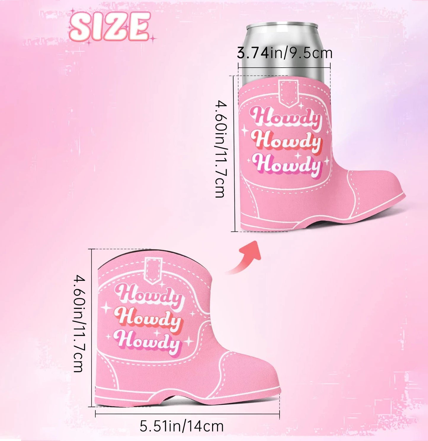 2pc Cute Boot Drink Holders