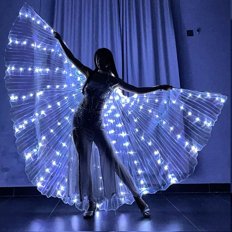 Colorful LED Dance Fairy Wings