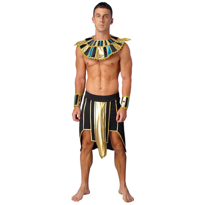 Mens Ancient Egyptian Pharaoh King Costume