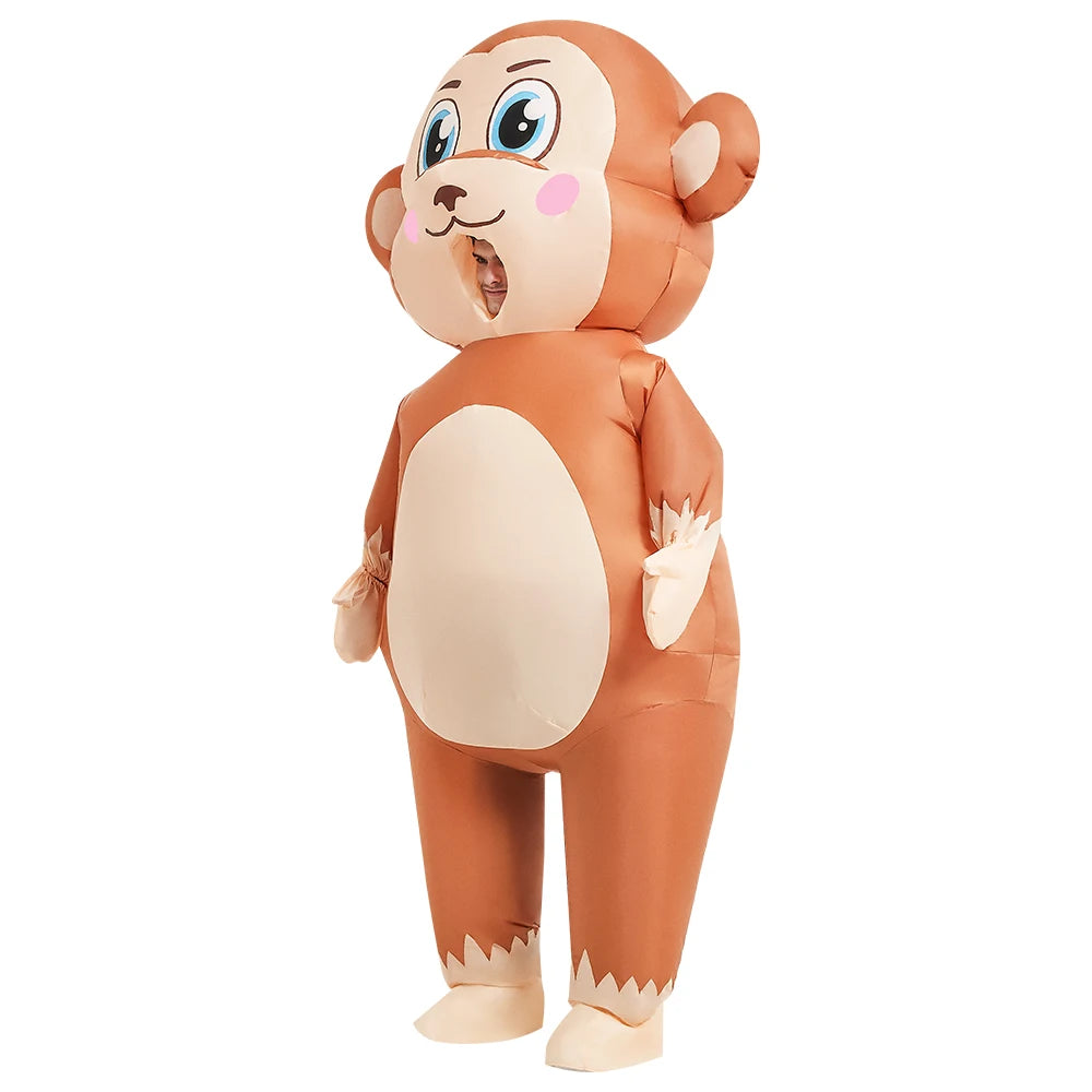 Brown Monkey Inflatable Costume