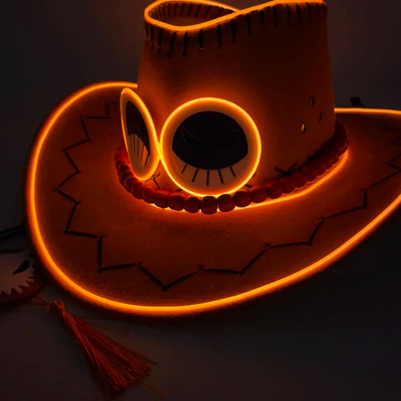 LED light up Cowboy Hat