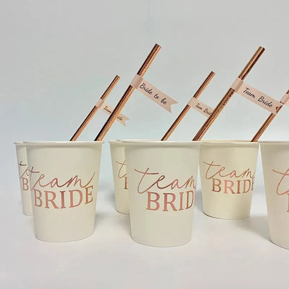 Rose Gold Team Bride Cup