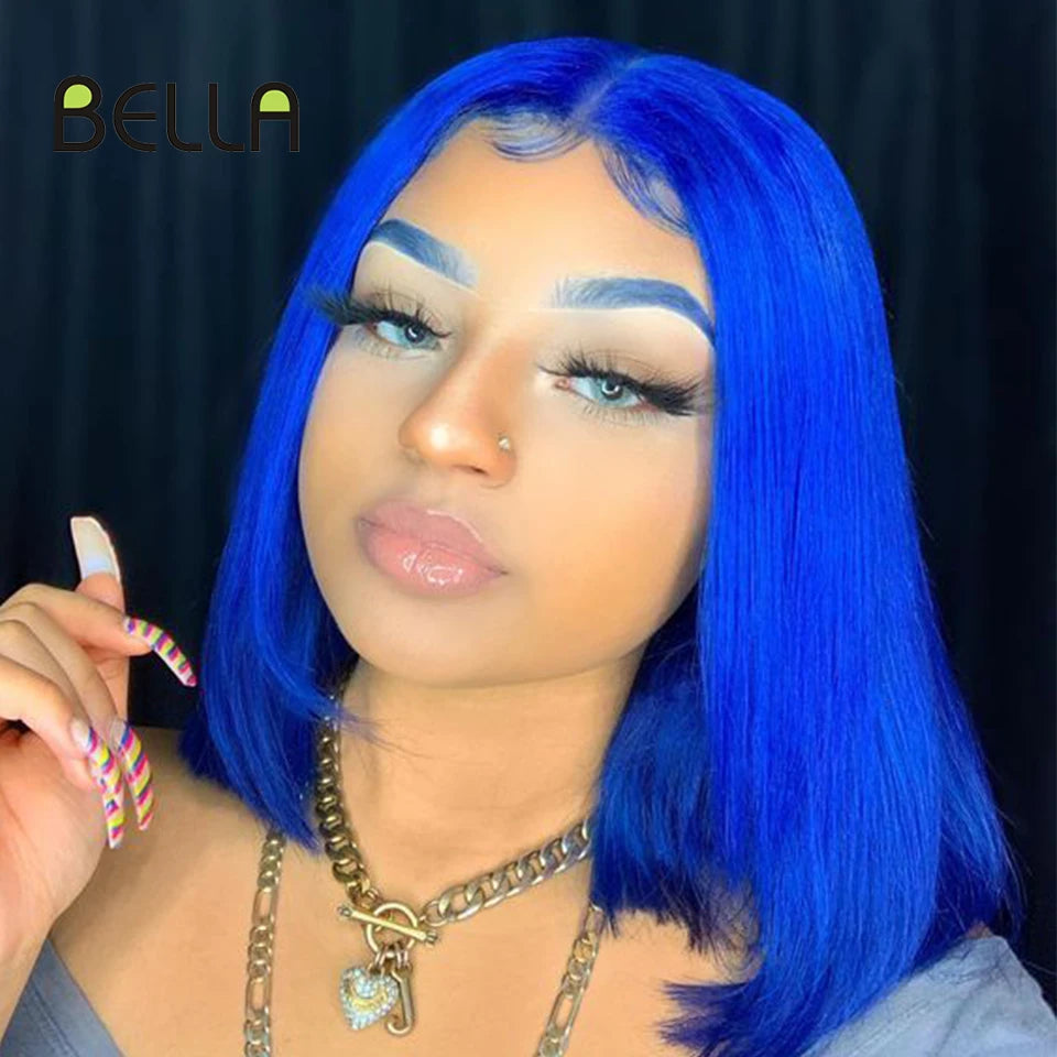 Bella Blue Bob Lace Wig