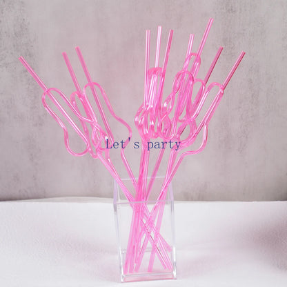 10Pcs Funny Penis Drinking Straws