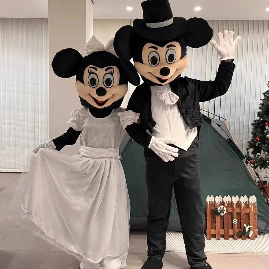 Disney Wedding Mickey Minnie Mascot Costume