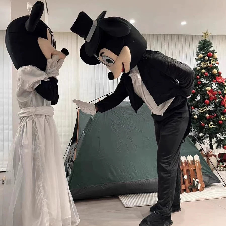 Disney Wedding Mickey Minnie Mascot Costume