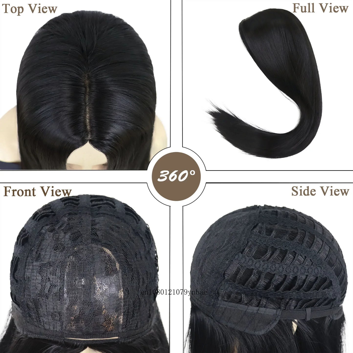 Synthetic Long Black Straight Wigs