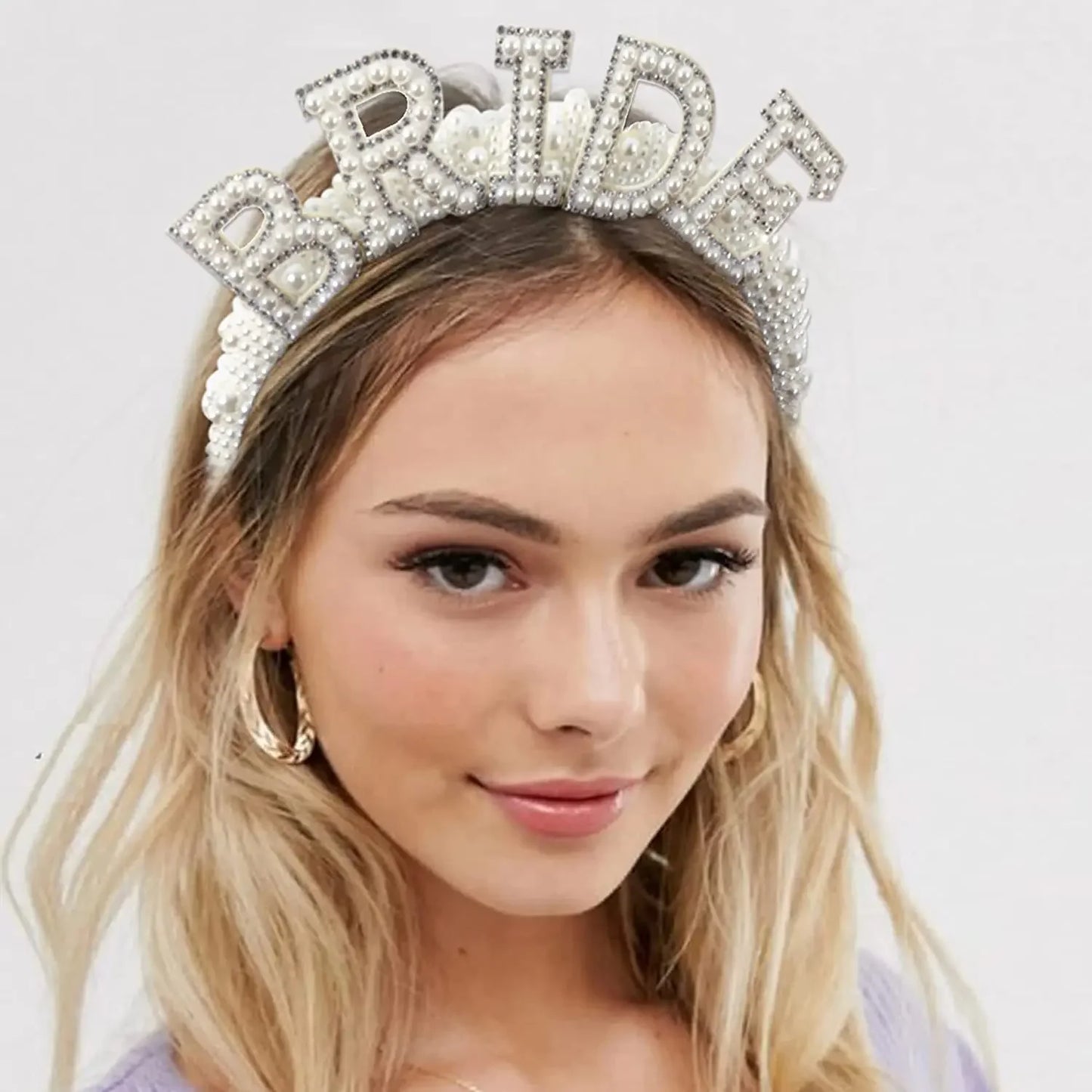 Bride to be Pearl crown Headband