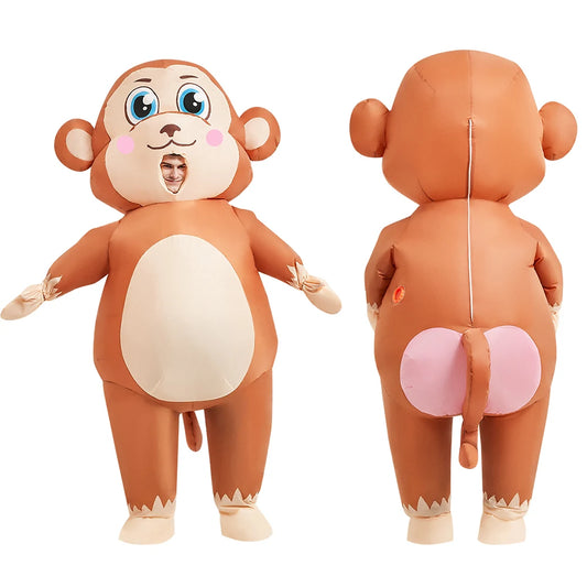 Brown Monkey Inflatable Costume