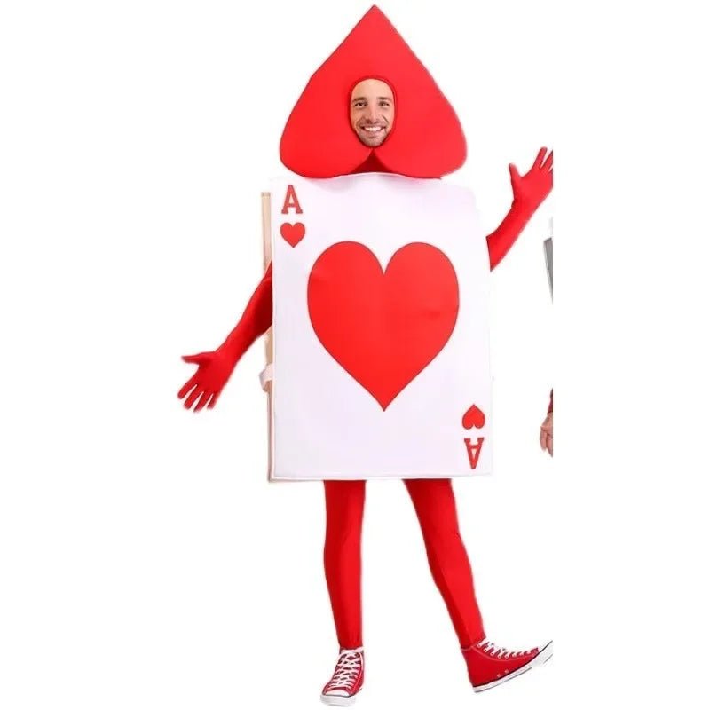 Red Hearts Card Costume