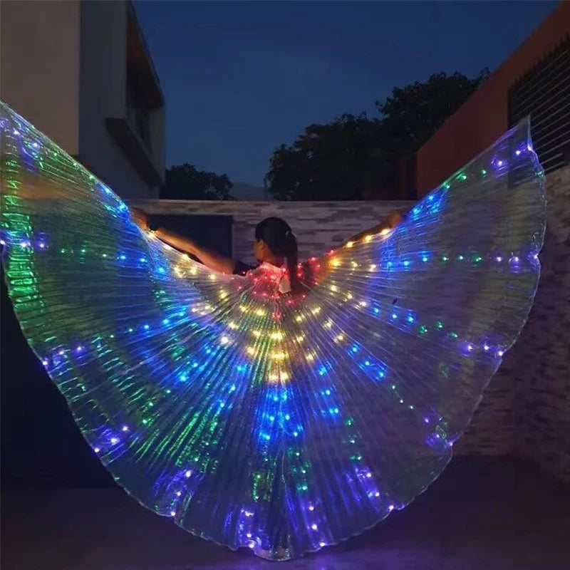 Colorful LED Dance Fairy Wings