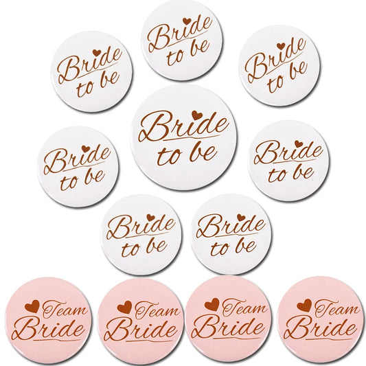 6 insignias del equipo Bride To Be