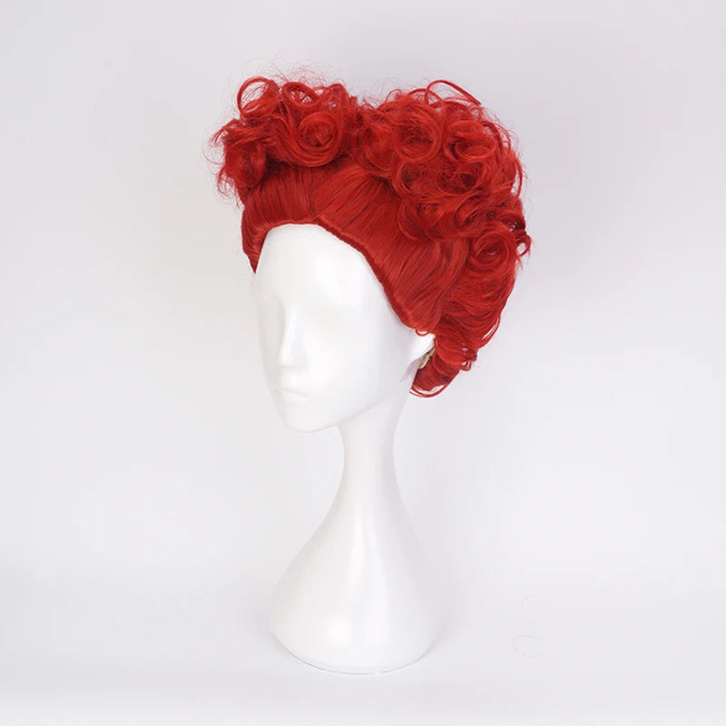 Alice in Wonderland The Red Queen Red Short Curly Wig