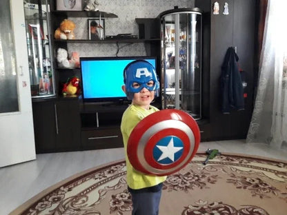 32CM Superhero Captain America Shield LED Light&Sound