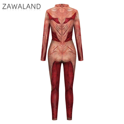 Body Muscle 3D Jumpsuits for Adults