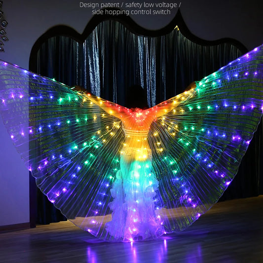 Colorful LED Dance Fairy Wings