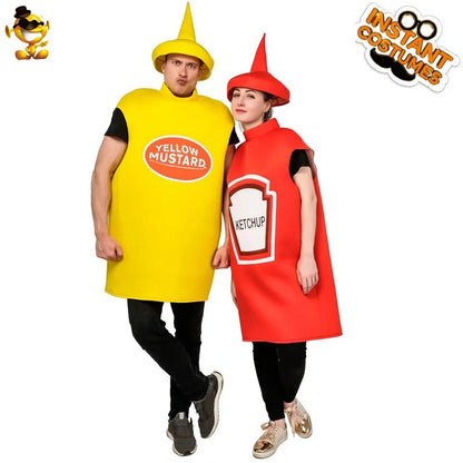 Couple's Mustard Tomato Sauce Costume