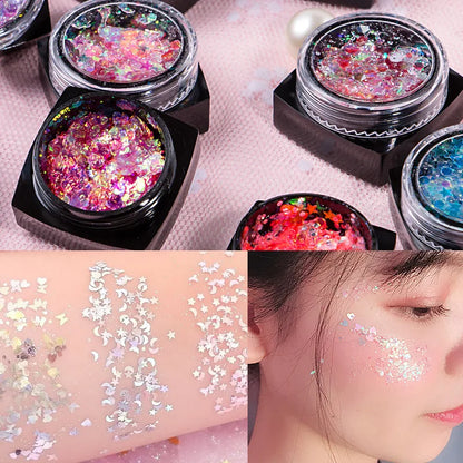 12Colors Body Glitter Gel