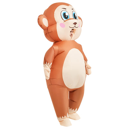 Brown Monkey Inflatable Costume