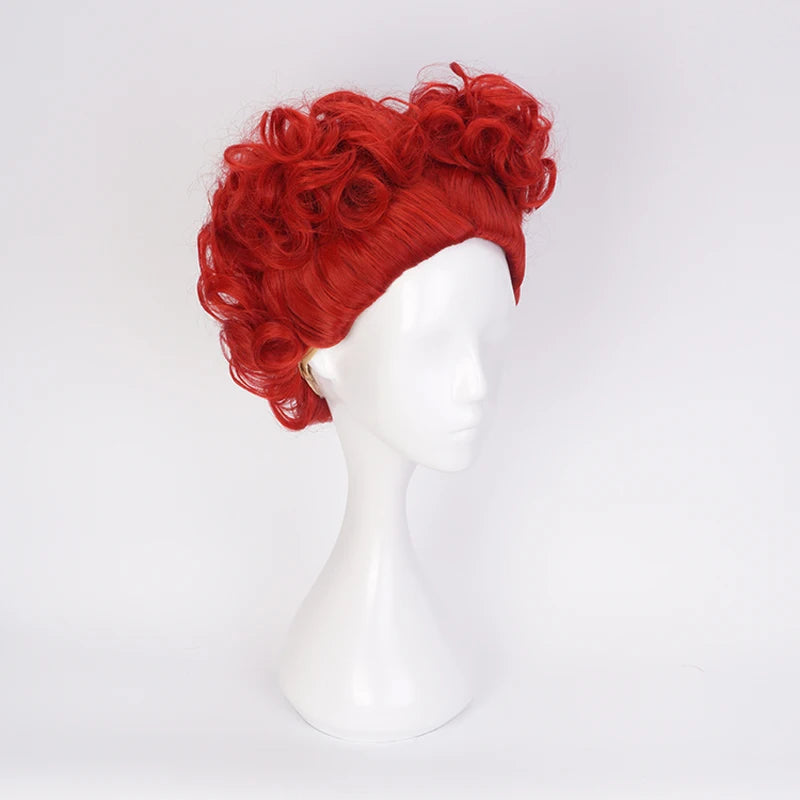 Alice in Wonderland The Red Queen Red Short Curly Wig