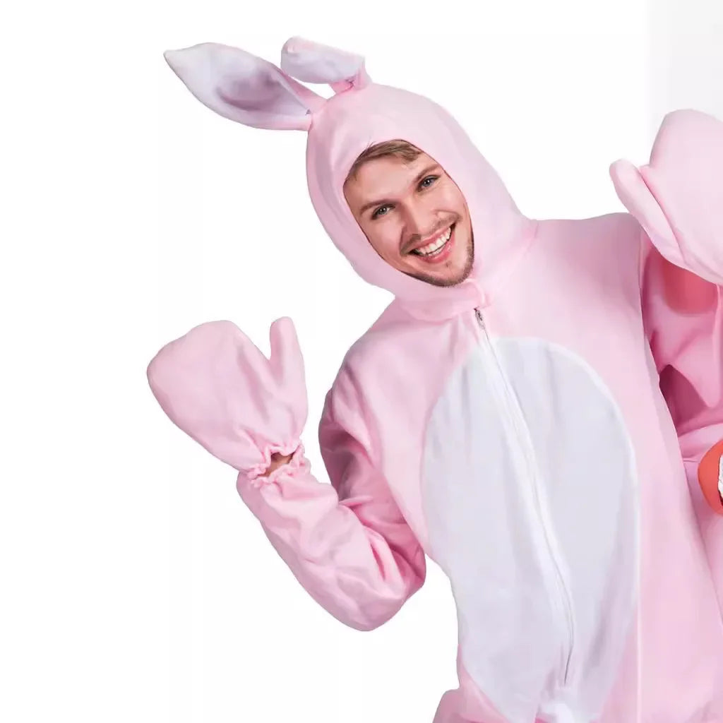 Cute Pink Big Bunny Cosplay